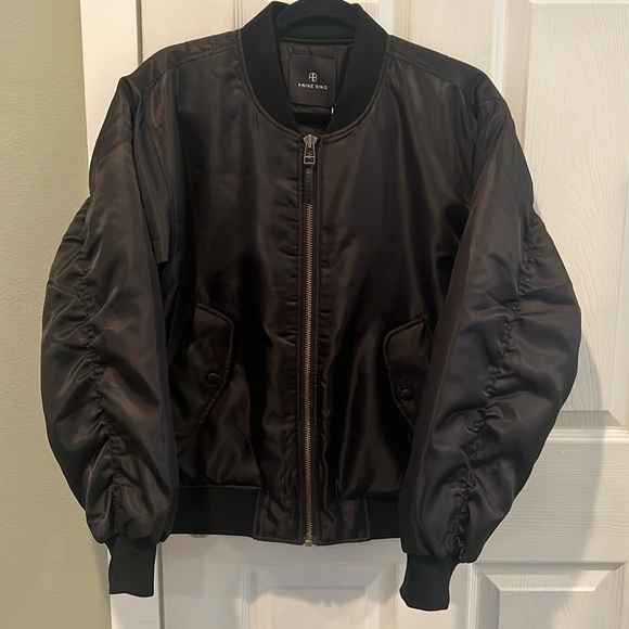 Anine Bing LEON BOMBER in Black - Picture 9 of 11